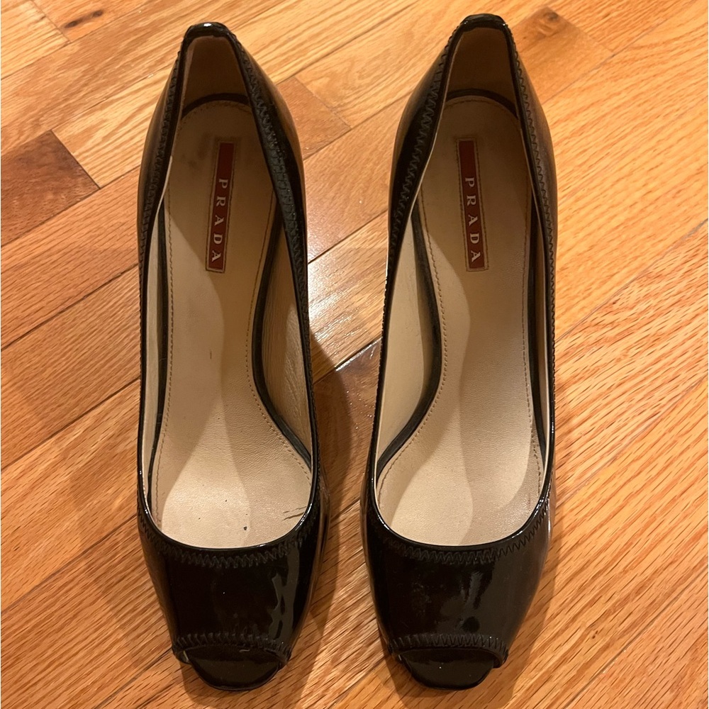 Prada black heels/pumps